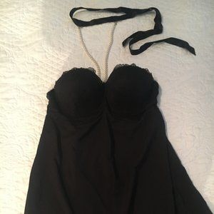 Sexy chemise -pearls, ribbons, lace by Etam